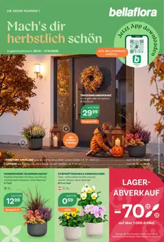 Vorschau bellaflora Flugblatt gültig ab 08.10.2026