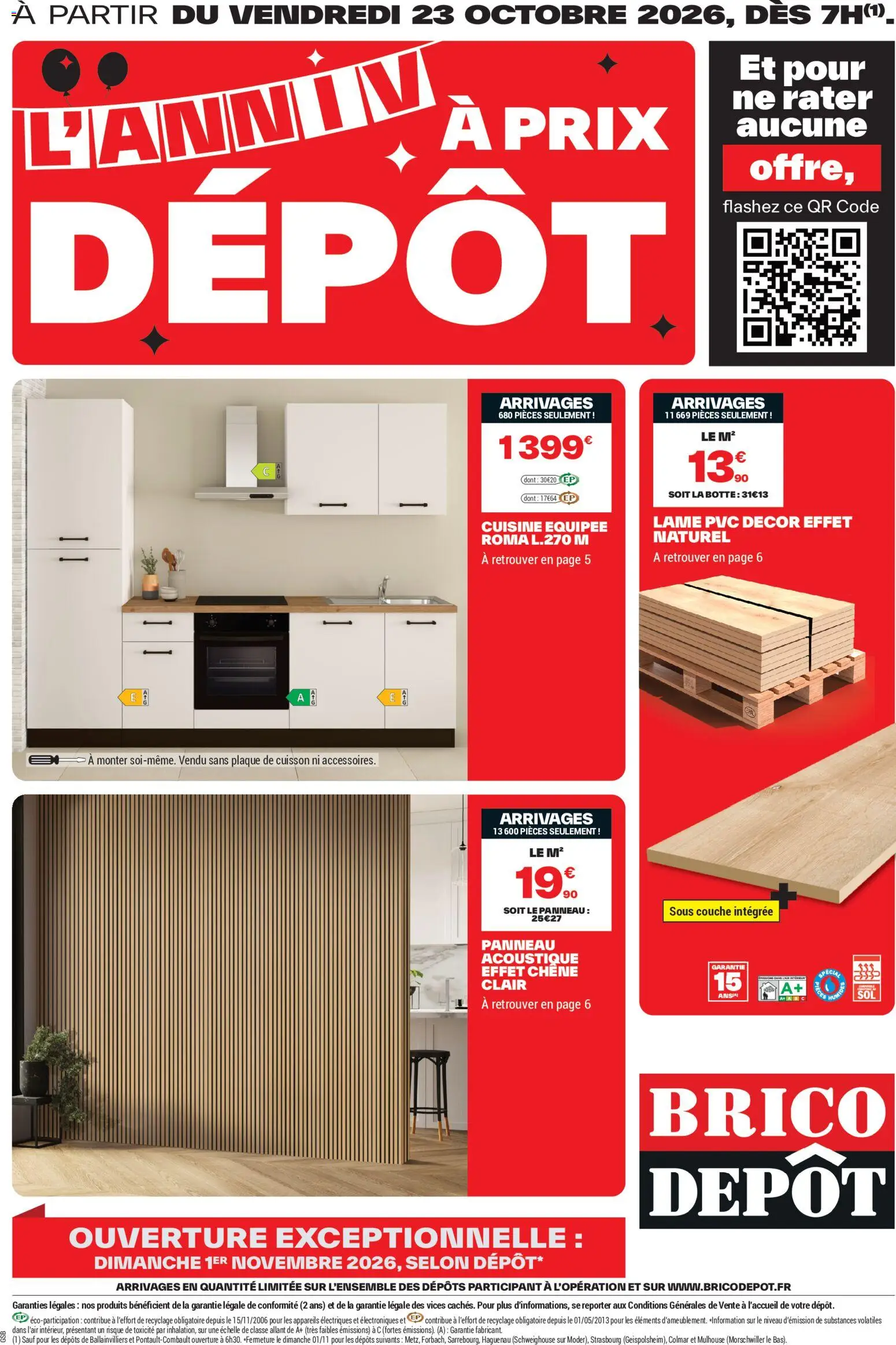 Brico Dépôt catalogue - page 1 - valable à partir du 23/10/2026