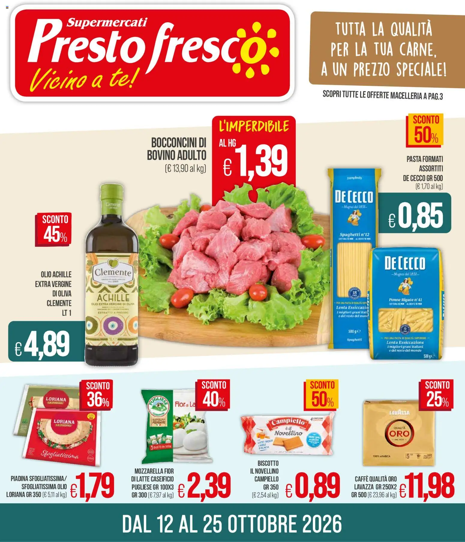 Presto Fresco volantino - pagina 1 - valido dal 12/10/2026