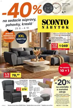 Sconto nábytok leták platný od 23.09.2026