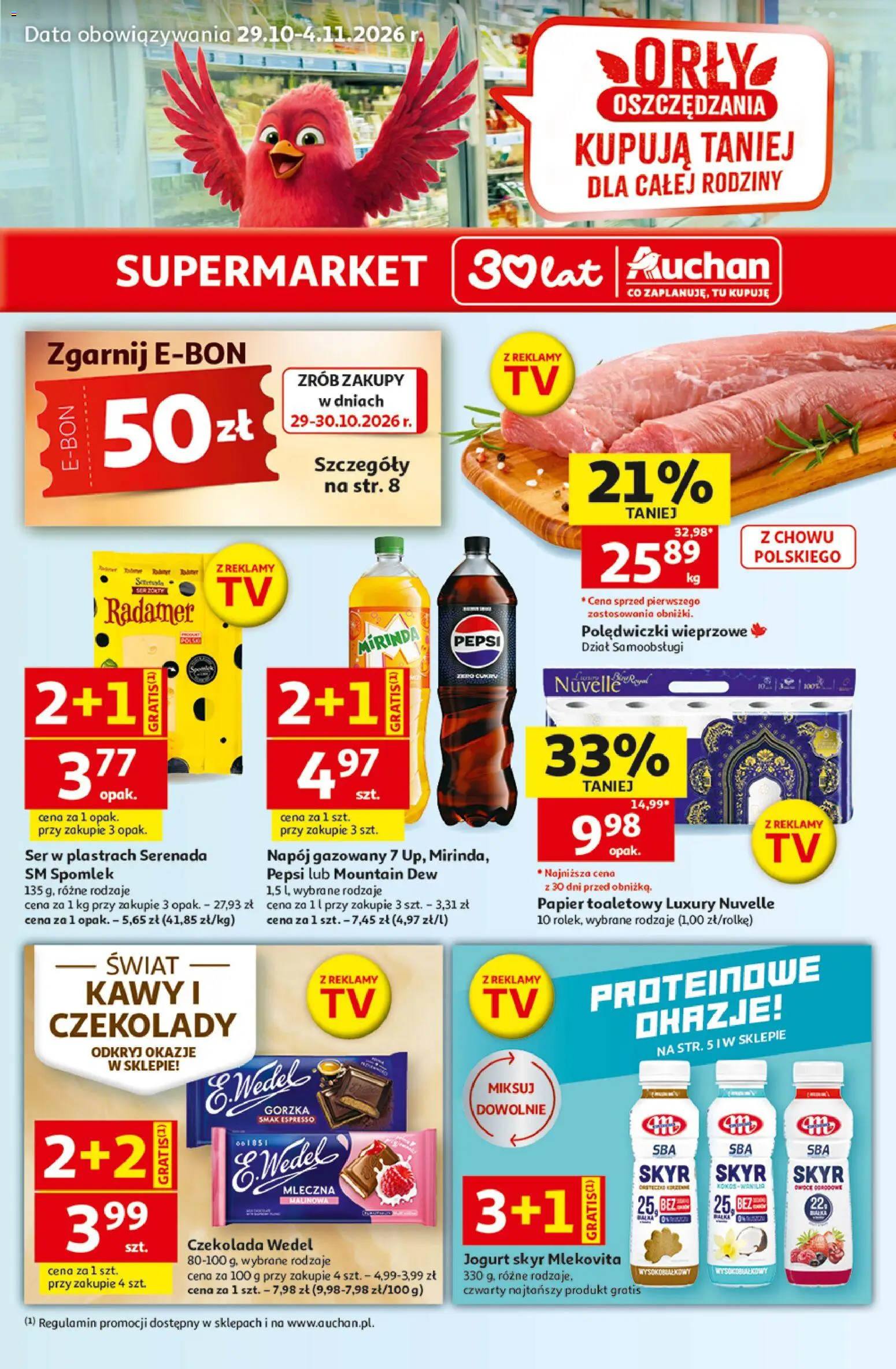 Auchan gazetka - strona 1- ważny od 29.10.2026