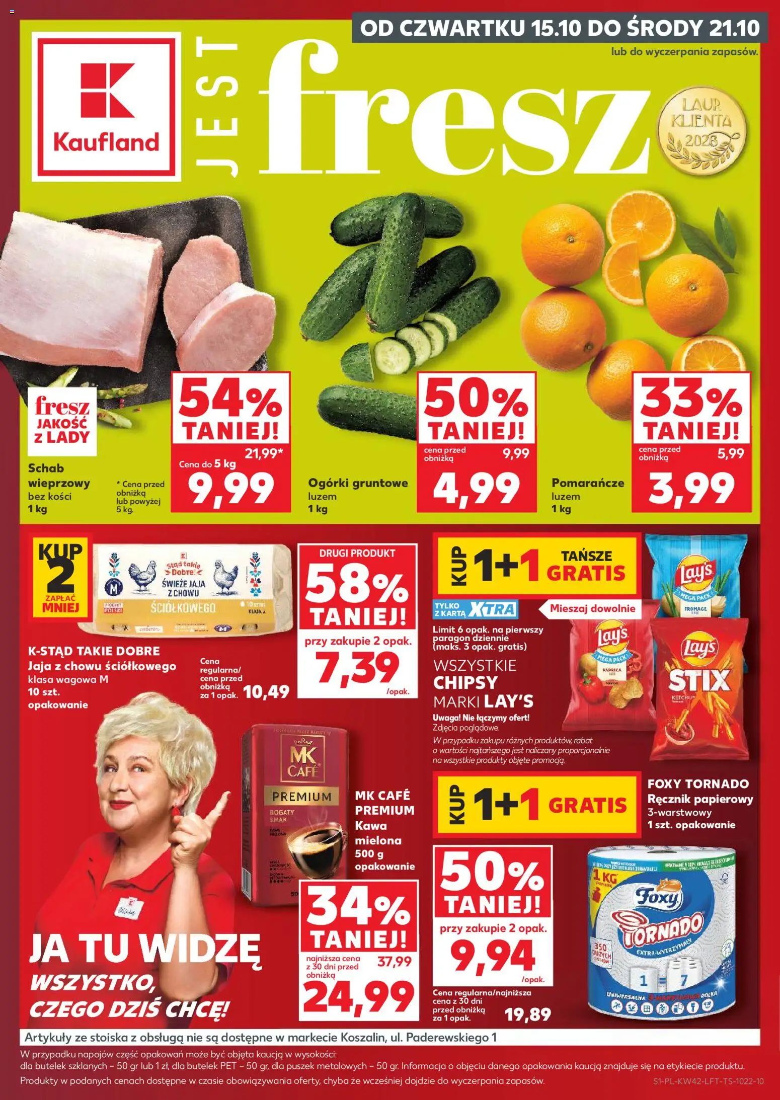 Kaufland gazetka - strona 1- ważny od 15.10.2026