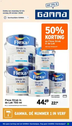 GAMMA folder geldig vanaf 12-10-2026