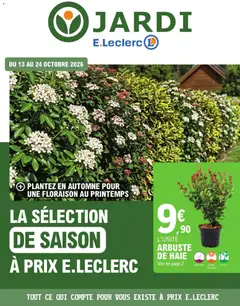 Aperçu Brico E.Leclerc catalogue Jardi valable à partir du 13/10/2026