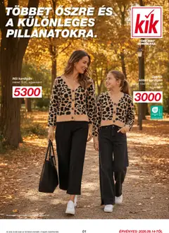 Előnézet Kik akciós újság érvényes 2026.09.14.-tól