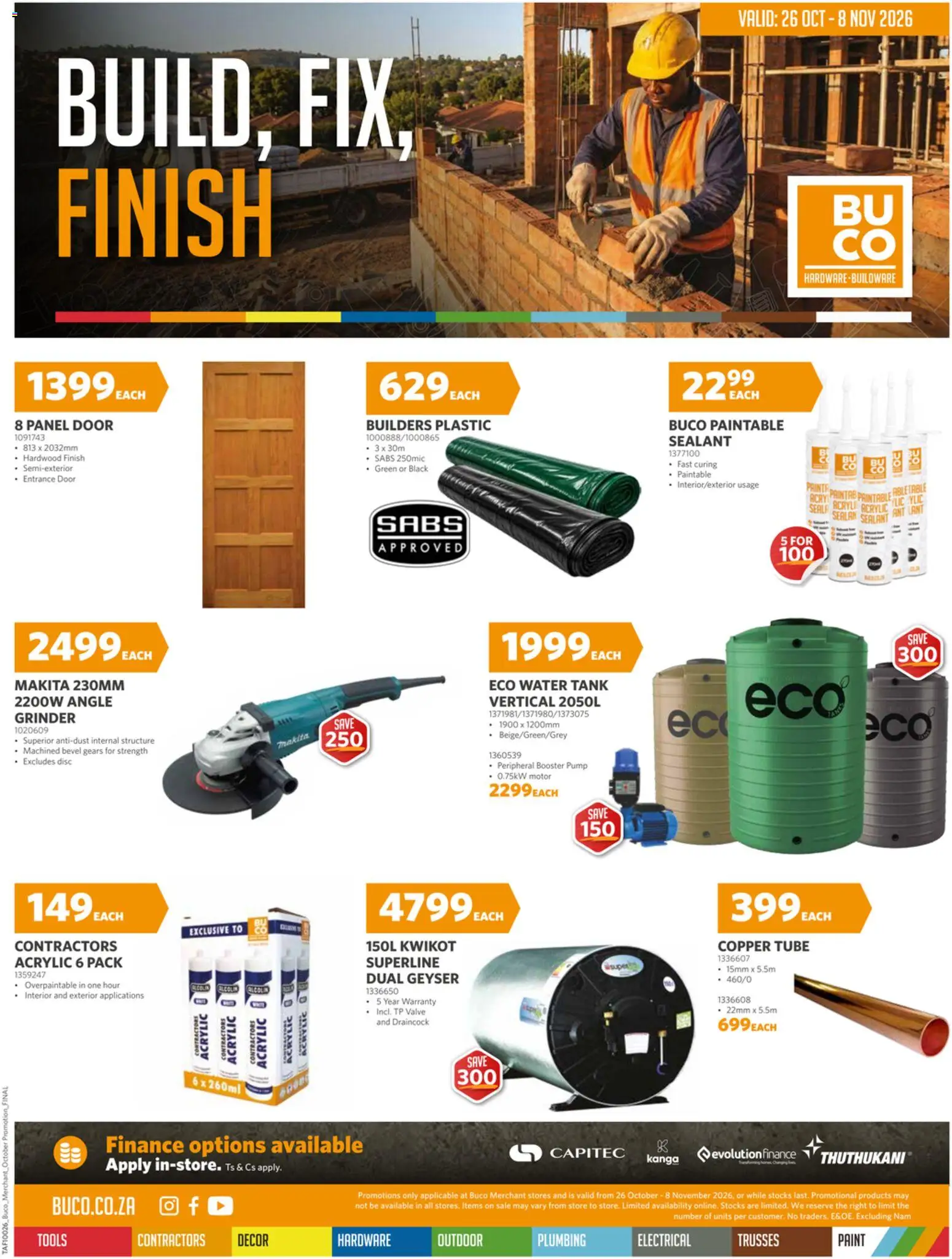 BUCO Specials - page 1- valid from 26/10/2026