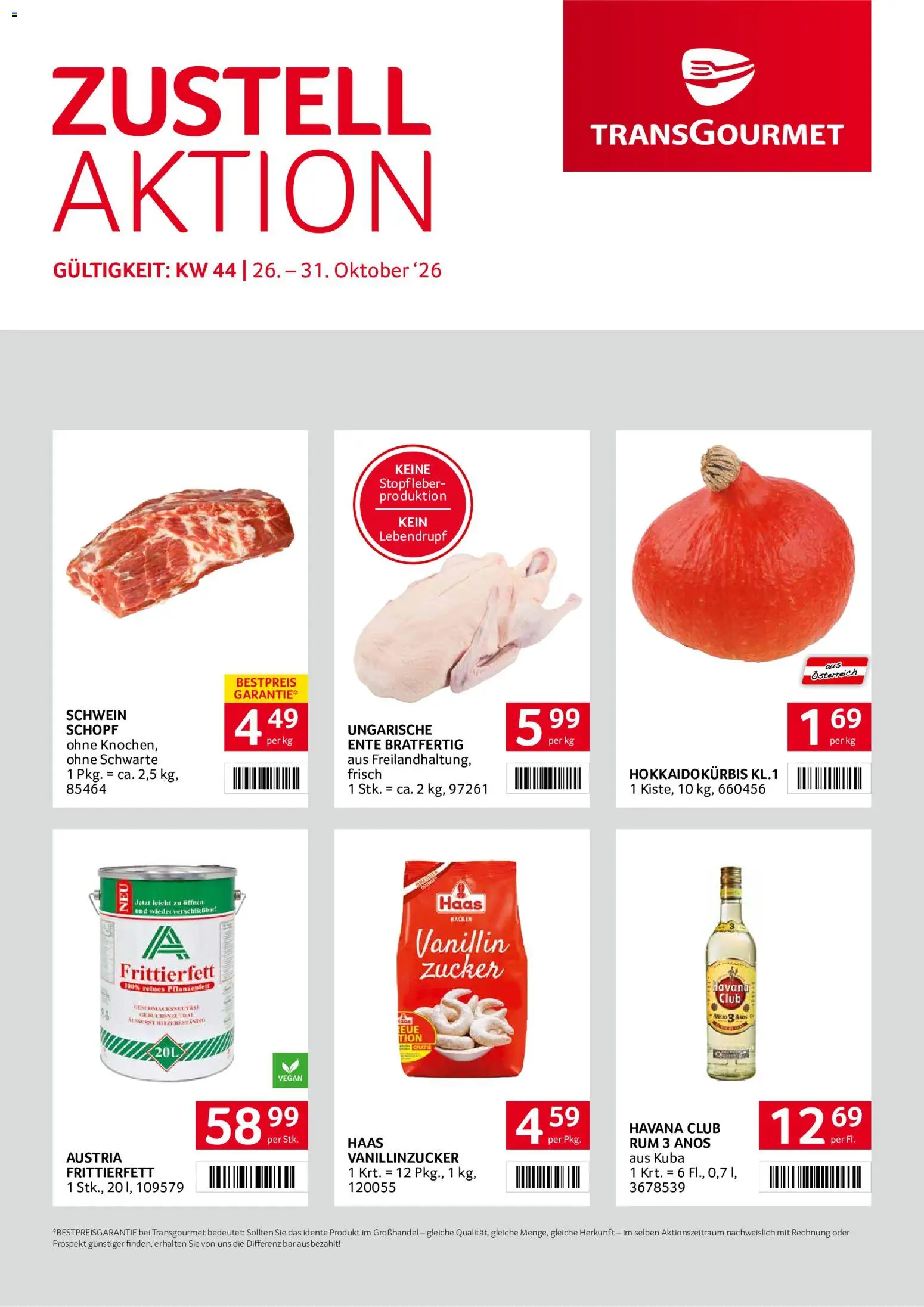 Transgourmet Flugblatt - Seite 1- gültig ab 26.10.2026