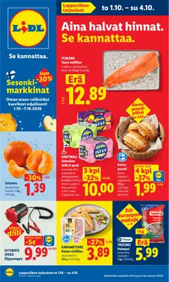 Esikatselu Lidl tarjoukset voimassa alkaen 01/10/2026