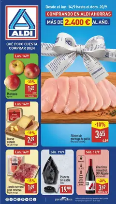 Vista previa del folleto Aldi  folleto Península válido desde 14/09/2026