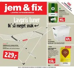 Forhåndsvisning Jem & fix - Tilbudsavis uge 39 gyldig fra 20/09/2026