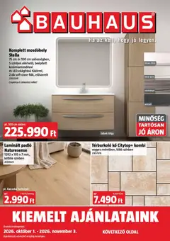 Előnézet Bauhaus akciós újság érvényes 2026.10.01.-tól