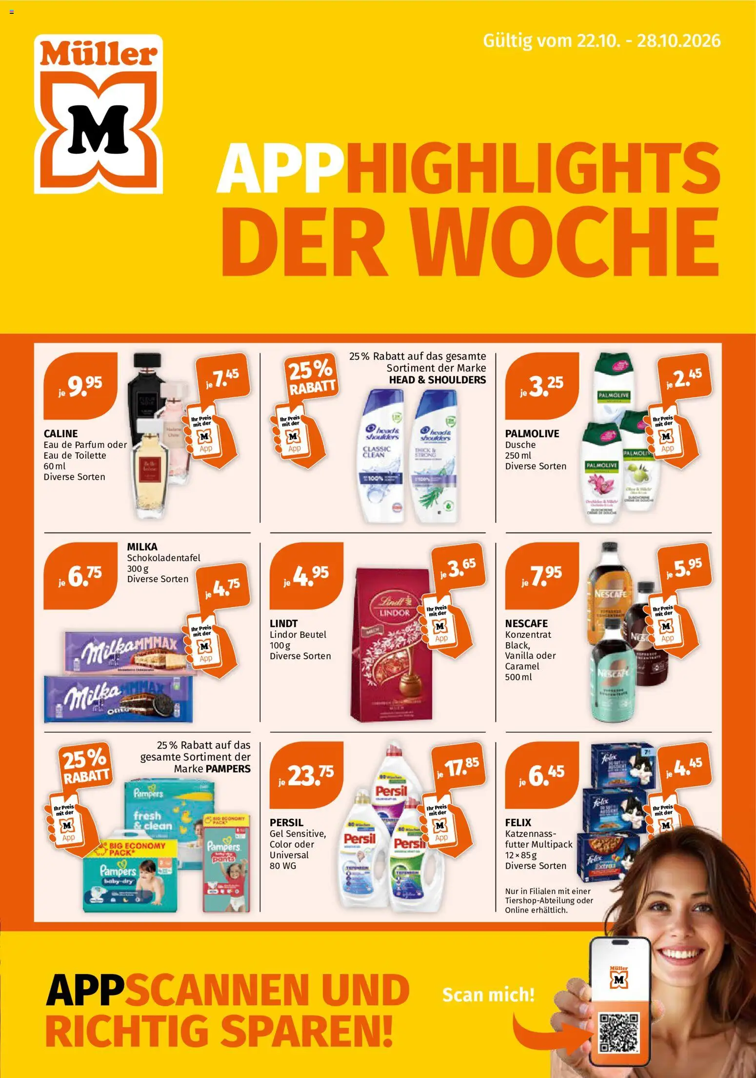 Müller aktionen App Highlights der Woche - Seite 1- gültig ab 22.10.2026