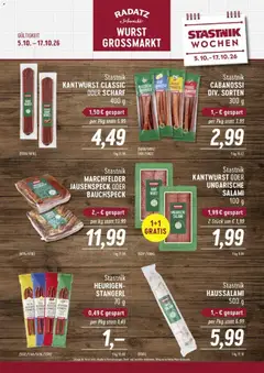 Vorschau Radatz Wurst Grossmarkt gültig ab 05.10.2026