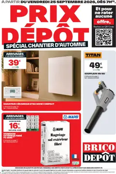 Aperçu Brico Dépôt catalogue valable à partir du 25/09/2026