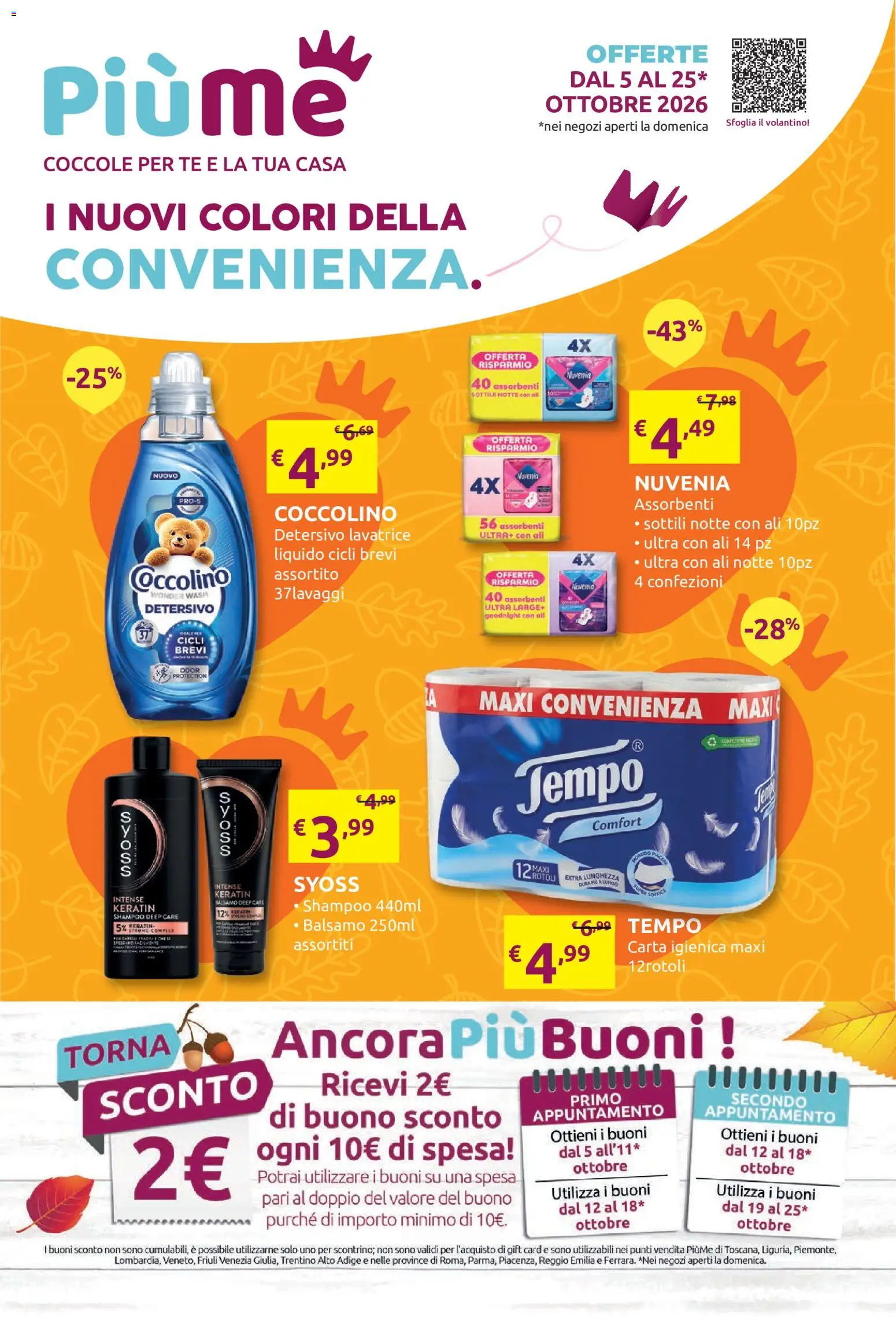 PiùMe volantino - pagina 1 - valido dal 05/10/2026