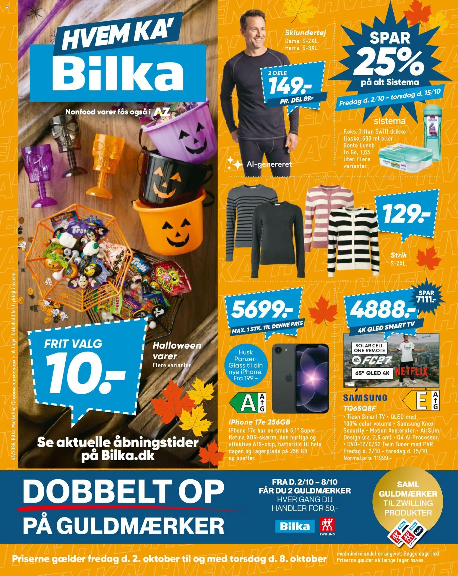 Bilka - Tilbudsavis uge 41 - side 1- gyldig fra 02/10/2026