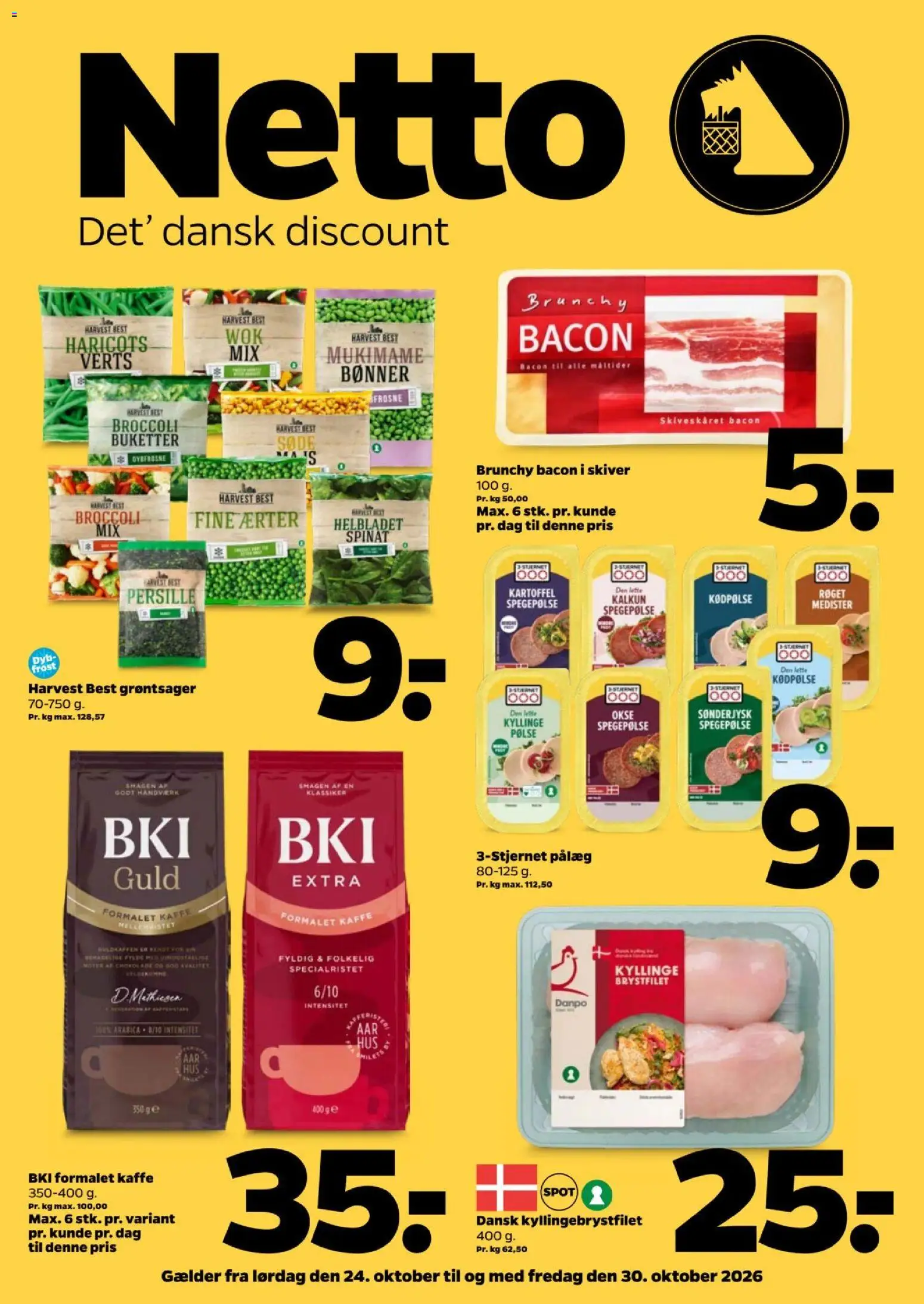 Netto - Tilbudsavis uge 44 - side 1- gyldig fra 24/10/2026