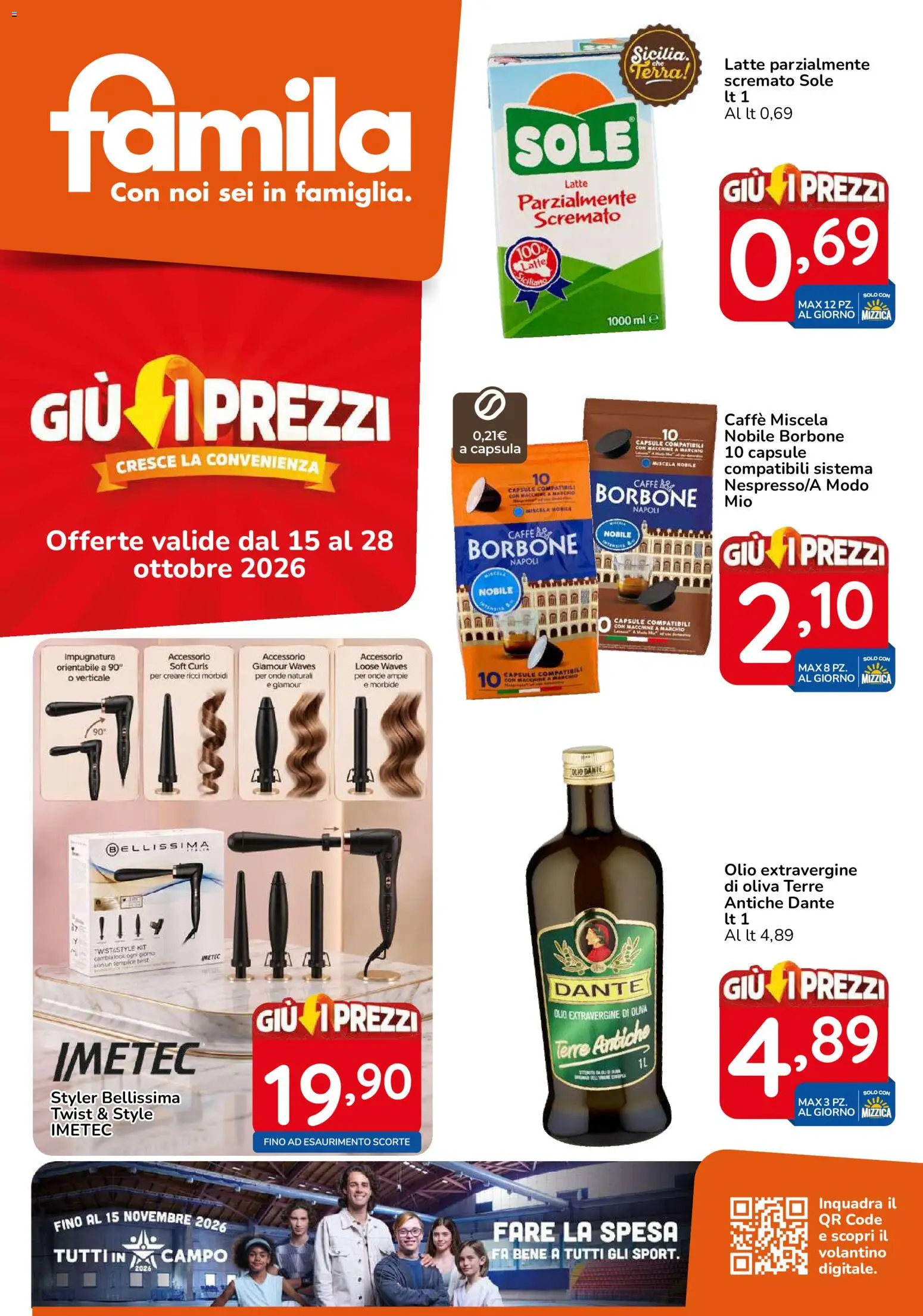 Famila volantino - pagina 1 - valido dal 15/10/2026