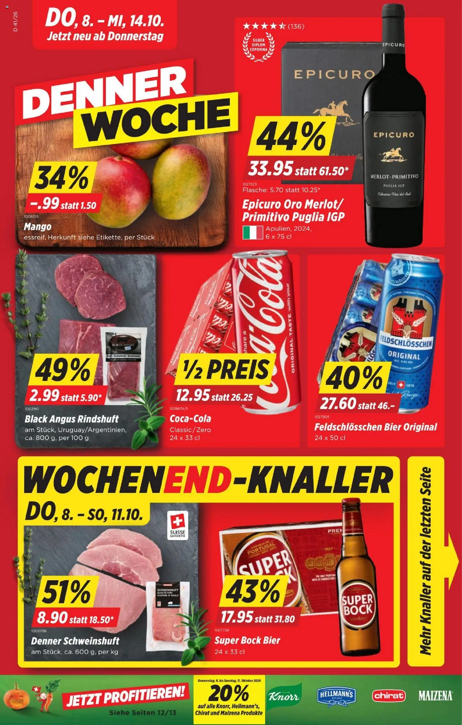 Denner aktionen - Seite 1- gültig ab 08.10.2026