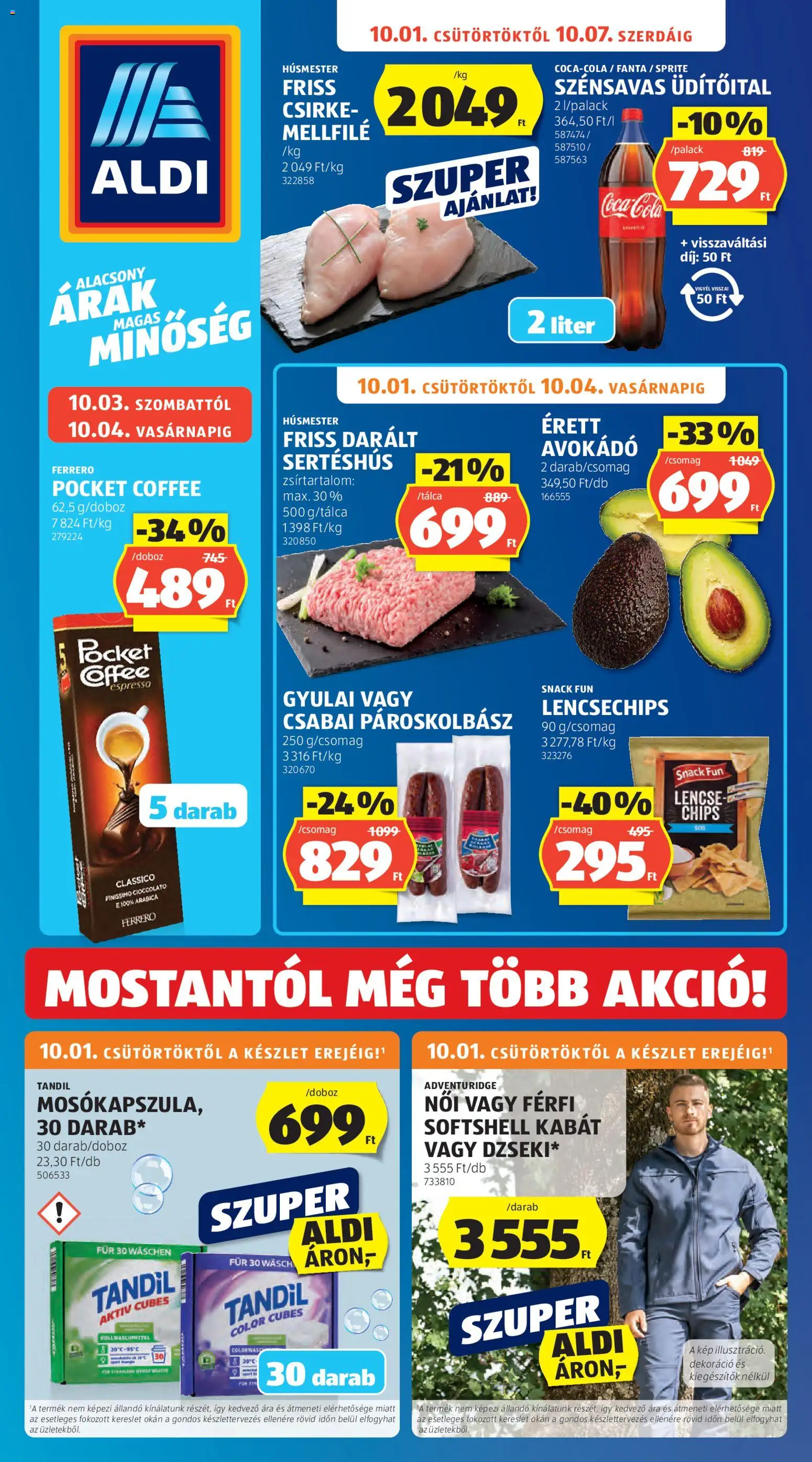 Aldi akciós újság - 1oldal - érvényes 2026.10.01.-tól