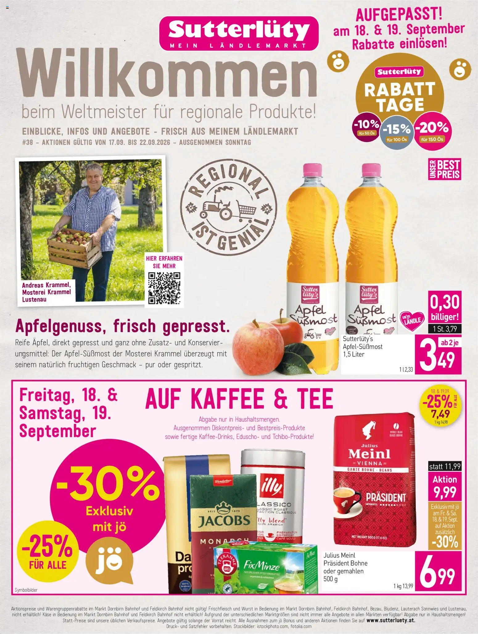 Sutterlüty Flugblatt - Seite 1- gültig ab 17.09.2026