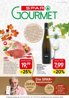 Vorschau SPAR Gourmet Flugblatt gültig ab 22.10.2026